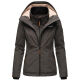 Marikoo Erdbeere Damen Übergangsjacke Anthrazit Größe S - Gr. 36