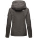 Marikoo Erdbeere Damen Übergangsjacke Anthrazit Größe XXL - Gr. 44