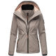 Marikoo Erdbeere Damen Übergangsjacke Zink Grau Größe M - Gr. 38