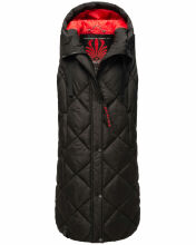 Navahoo Schnuckel Damen lange Weste Schwarz Größe XS - Gr. 34