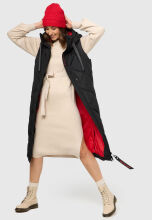 Navahoo Schnuckel Damen lange Weste Schwarz Größe S - Gr. 36