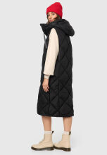 Navahoo Schnuckel Damen lange Weste Schwarz Größe S - Gr. 36