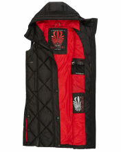 Navahoo Schnuckel Damen lange Weste Schwarz Größe S - Gr. 36