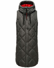 Navahoo Schnuckel ladies long vest Anthrazit Größe S - Gr. 36