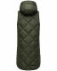 Navahoo Schnuckel Damen lange Weste Dark Olive Größe M - Gr. 38