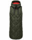 Navahoo Schnuckel Damen lange Weste Dark Olive Größe XL - Gr. 42