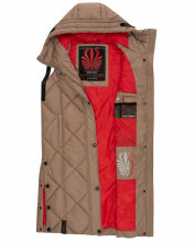 Navahoo Schnuckel Damen lange Weste Dark Taupe Größe S - Gr. 36