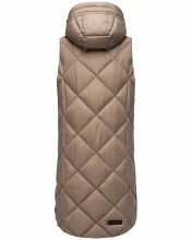 Navahoo Schnuckel Damen lange Weste Dark Taupe Größe L - Gr. 40