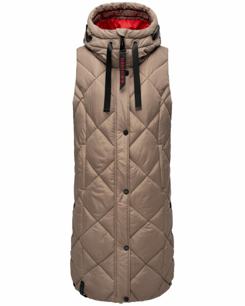 Navahoo Schnuckel ladies long vest Dark Taupe Größe XL - Gr. 42