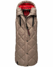 Navahoo Schnuckel ladies long vest Dark Taupe Größe XL - Gr. 42