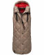Navahoo Schnuckel ladies long vest Dark Taupe Größe XL - Gr. 42