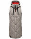 Navahoo Schnuckel Damen lange Weste Zink Grau Größe XS - Gr. 34