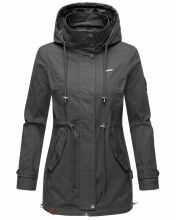 Marikoo Nyokoo Damen Herbst Frühlingsjacke Anthrazit Muster Größe S - Gr. 36