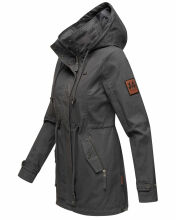 Marikoo Nyokoo Damen Herbst Frühlingsjacke Anthrazit Muster Größe S - Gr. 36