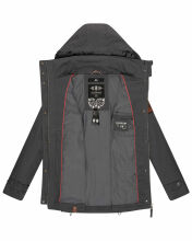 Marikoo Nyokoo Damen Herbst Frühlingsjacke Anthrazit Muster Größe S - Gr. 36