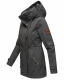 Marikoo Nyokoo Damen Herbst Frühlingsjacke Anthrazit Muster Größe S - Gr. 36