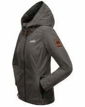 Marikoo Brombeere Damen Übergangsjacke Anthrazit Größe XL - Gr. 42