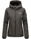 Marikoo Brombeere Damen Übergangsjacke Anthrazit Größe XXL - Gr. 44