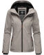 Marikoo Brombeere Damen Übergangsjacke Zink Grau Größe S - Gr. 36