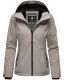Marikoo Brombeere Damen Übergangsjacke Zink Grau Größe M - Gr. 38