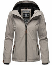 Marikoo Brombeere Damen Übergangsjacke Zink Grau Größe L - Gr. 40
