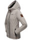 Marikoo Brombeere Damen Übergangsjacke Zink Grau Größe L - Gr. 40