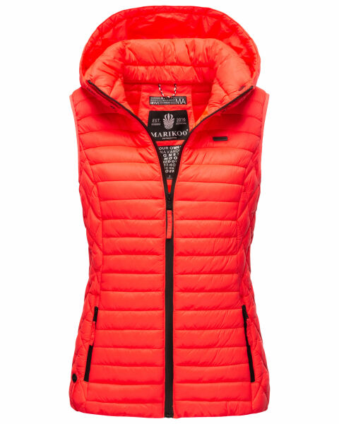 Marikoo Hasenpfote Damen Weste Neon Coral Größe M - Gr. 38