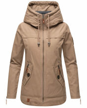 Navahoo Wekoo Damen Übergangsjacke Taupe Größe M - Gr. 38