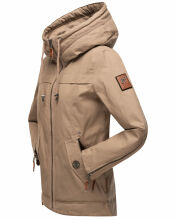 Navahoo Wekoo Damen Übergangsjacke Taupe Größe M - Gr. 38