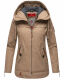 Navahoo Wekoo Damen Übergangsjacke Taupe Größe M - Gr. 38