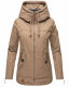 Navahoo Wekoo Damen Übergangsjacke Taupe Größe M - Gr. 38