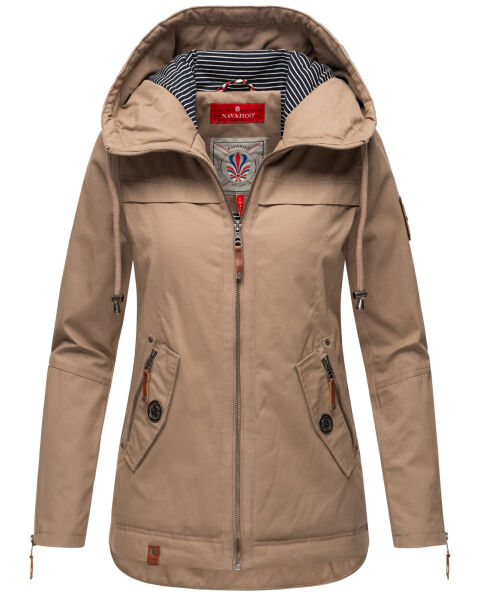 Navahoo Wekoo ladies transitional jacket Taupe Größe XXXL - Gr. 46