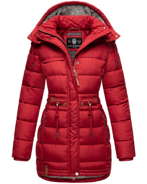 Navahoo Daliee ladies winter quilted jacket Dark Red Größe M - Gr. 38