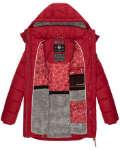 Navahoo Daliee ladies winter quilted jacket Dark Red Größe M - Gr. 38