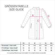 Navahoo Daliee Damen Winter Steppjacke Dark Red Größe L - Gr. 40