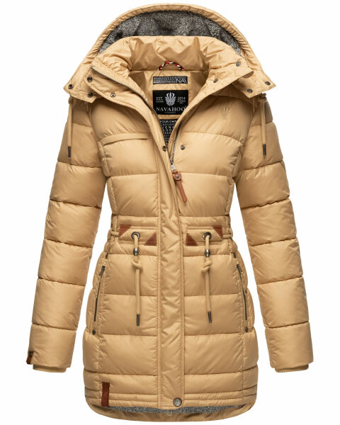 Navahoo Daliee ladies winter quilted jacket Beige Größe L - Gr. 40
