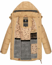 Navahoo Daliee Damen Winter Steppjacke Beige Größe XXL - Gr. 44