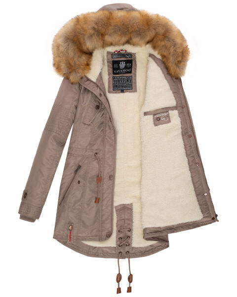 Navahoo Laviva Damen Winter-Parka Light Taupe Größe S - Gr. 36