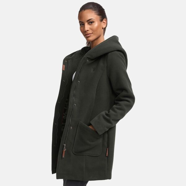 Marikoo Maikoo Damen Trenchcoat Wintermantel Olive Größe L - Gr. 40
