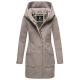 Marikoo Maikoo Damen Trenchcoat Wintermantel Zinc Grey Größe S - Gr. 36