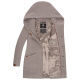 Marikoo Maikoo Damen Trenchcoat Wintermantel Zinc Grey Größe L - Gr. 40