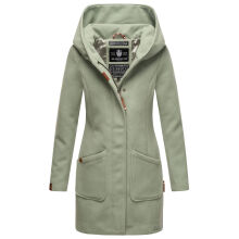 Marikoo Maikoo Damen Trenchcoat Wintermantel Smoky Mint...