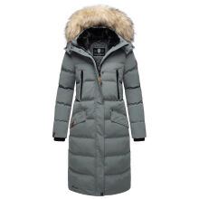 Marikoo Schneesternchen Damen Wintermantel Stormy Blue Größe S - Gr. 36