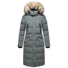 Marikoo Schneesternchen Damen Wintermantel Stormy Blue Größe S - Gr. 36