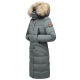 Marikoo Schneesternchen Damen Wintermantel Stormy Blue Größe S - Gr. 36