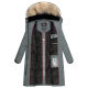 Marikoo Schneesternchen ladies winter coat Stormy Blue Größe M - Gr. 38