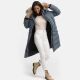 Marikoo Schneesternchen ladies winter coat Stormy Blue Größe M - Gr. 38