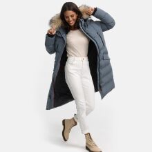 Marikoo Schneesternchen ladies winter coat Stormy Blue Größe XL - Gr. 42