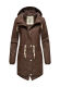Navahoo Tropical Storm Damen Regenjacke Dark Choco Größe S - Gr. 36