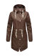 Navahoo Tropical Storm Damen Regenjacke Dark Choco Größe S - Gr. 36